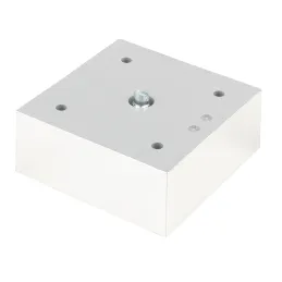 Pied en plastique 75 x 75 mm / Chrome