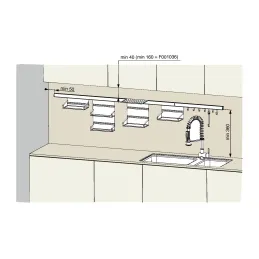 Étagère suspendue OXXO Maxi / Anthracite