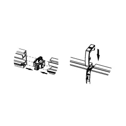 Set d’étagères suspendues OXXO I 600 mm / Anthracite