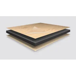 Plan de travail compact Chêne Hunton Foncé (Noyau noir) / H2033/ST10