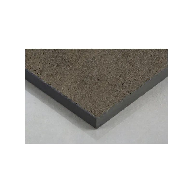 Plan de travail compact Béton Chicago gris foncé (noyau noir) / F187/ST9