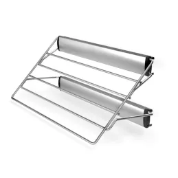 Porte-pantalons coulissant avec amortisseur / Argent