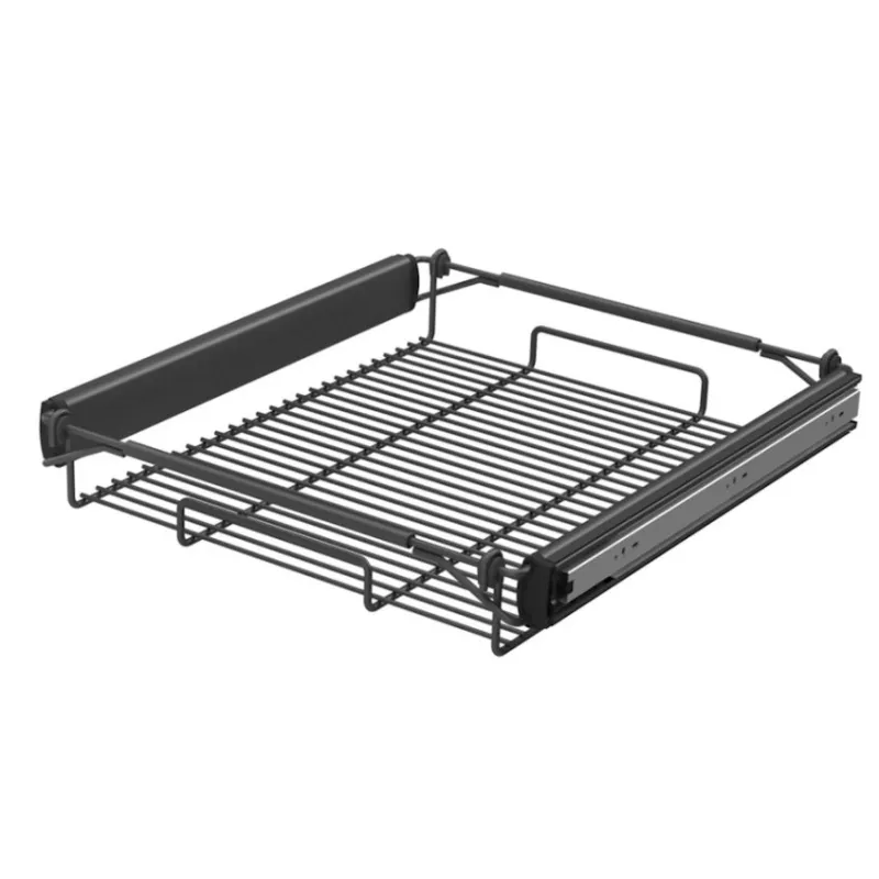 Panier coulissant YANA 88 mm Anthracite / Coulisses à billes avec amortissement