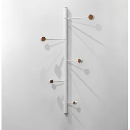 Patère murale design YOKO / Blanc mat