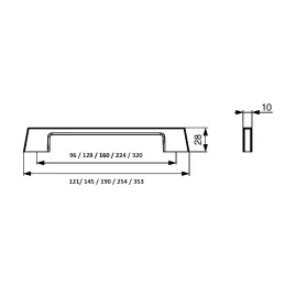 Poignée MANO / Anthracite – chrome brillant