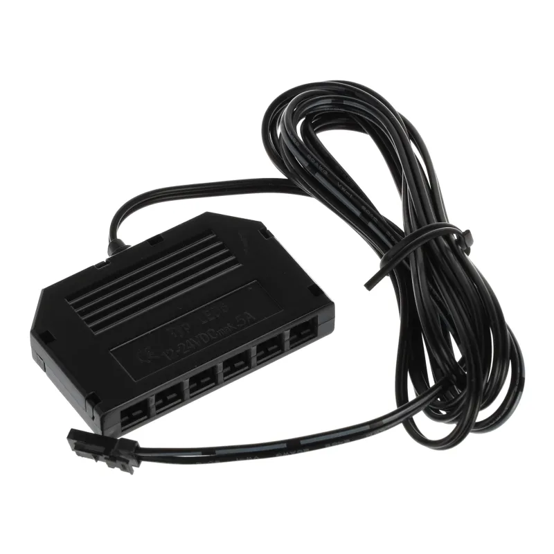 Boîtier de distribution avec mini-connecteurs, 6 sorties 12/12 V