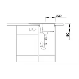 Évier en grès Blanco ZIA 40 S / Blanc