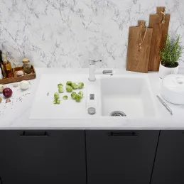 Évier en grès Blanco ZIA 45 S / Blanc soft