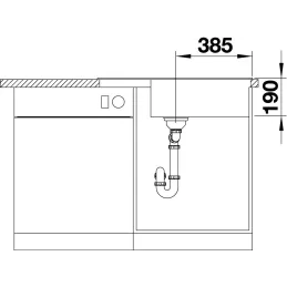 Évier en céramique Blanco ZIA XL 6 S Compact / Café