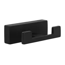 Patère DELTA DUO / Noir mat