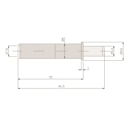 Amortisseur universel de porte à visser AIRTIC / Argent