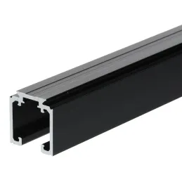 Rail supérieur pour système coulissant AZARO / Noir mat
