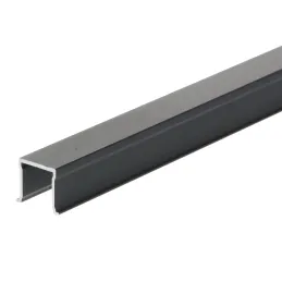 Rail inférieur de porte à encastrer AZARO / Noir mat