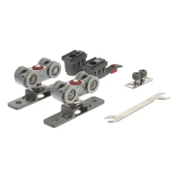 Kit de système coulissant pour portes intérieures AZARO avec rail de 2 m / 100 kg