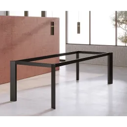Structure de table PASSADENA sur mesure / Noir mat