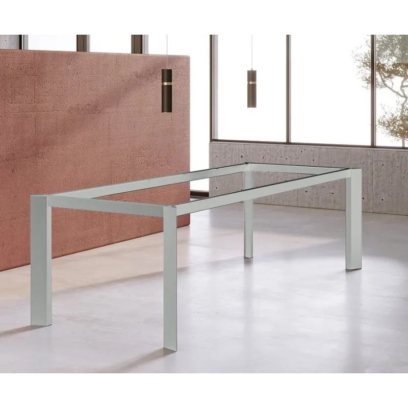 Structure de table PASSADENA sur mesure / Acier inoxydable