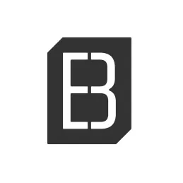 Plaque pour porte ou mur « B » / Noir mat