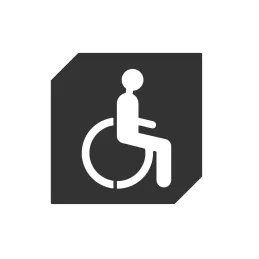 Plaque pour porte ou mur « INVALID » / Noir mat