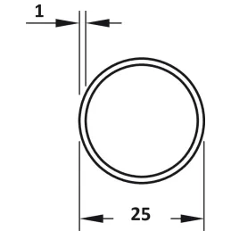 Tringle de penderie ronde / Dorée