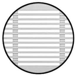 Grille d’aération pour radiateur 100 mm / Blanche