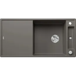 Évier en grès Blanco AXIA III XL 6 S avec commande excentrée / gris volcan