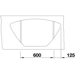 Évier d’angle en céramique Blanco ZIA 9 E / Blanc