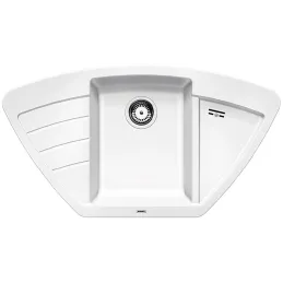 Évier d’angle en céramique Blanco ZIA 9 E / Blanc