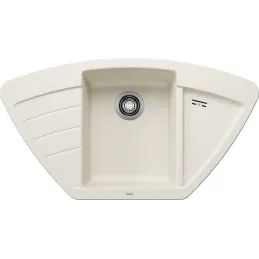Évier d’angle en grès Blanco ZIA 9 E / Blanc soft