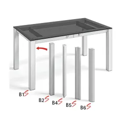 Structure de table PASSADENA sur mesure / Blanc