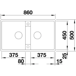 Évier en grès Blanco ZIA 9 / Blanc