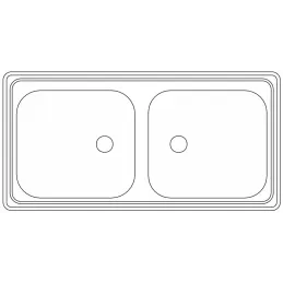 Évier en acier inoxydable Blanco TOP EE 4x4