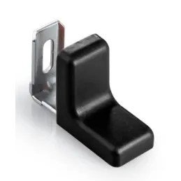 Cornière métallique avec capuchon en PVC / Noir