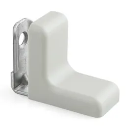 Cornière métallique avec embout en PVC / Gris clair