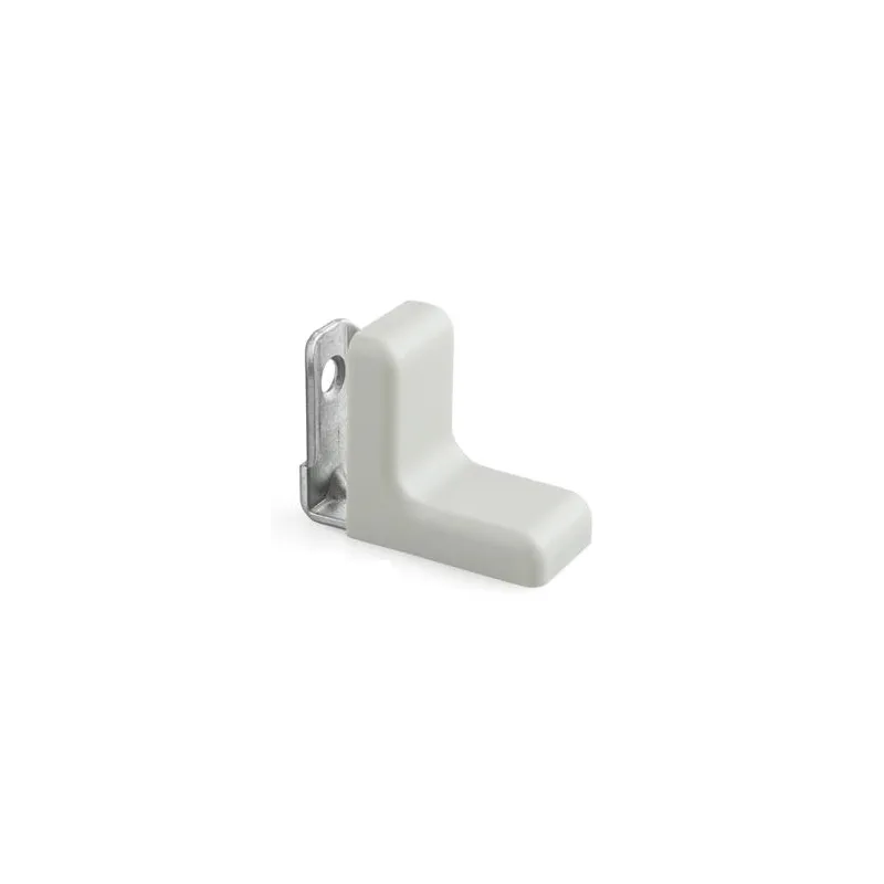 Cornière métallique avec embout en PVC / Gris clair