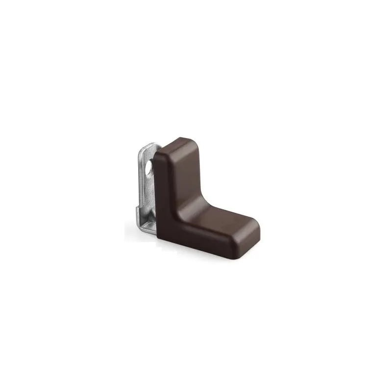Cornière métallique avec capuchon en PVC / Marron foncé
