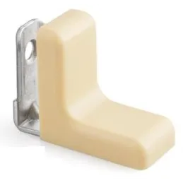 Cornière métallique avec embout en PVC / Beige