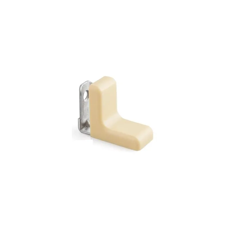 Cornière métallique avec embout en PVC / Beige