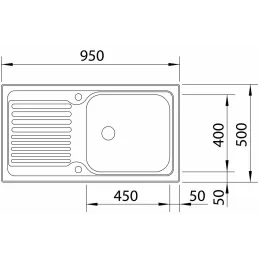 Évier en acier inoxydable Blanco TIPO 8 S