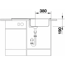 Évier en acier inoxydable Blanco TIPO 8 S
