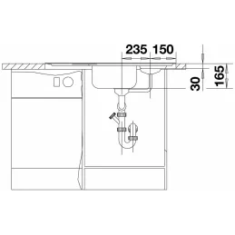 Évier en acier inoxydable Blanco TIPO 8 S