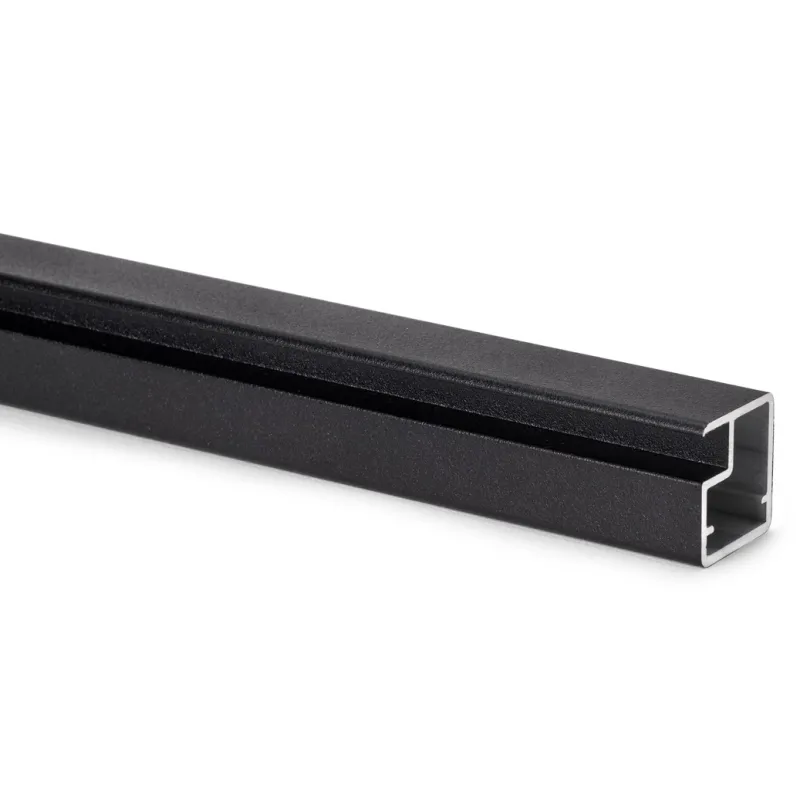 Profil pour portes en aluminium PLUS 7 / Noir structuré