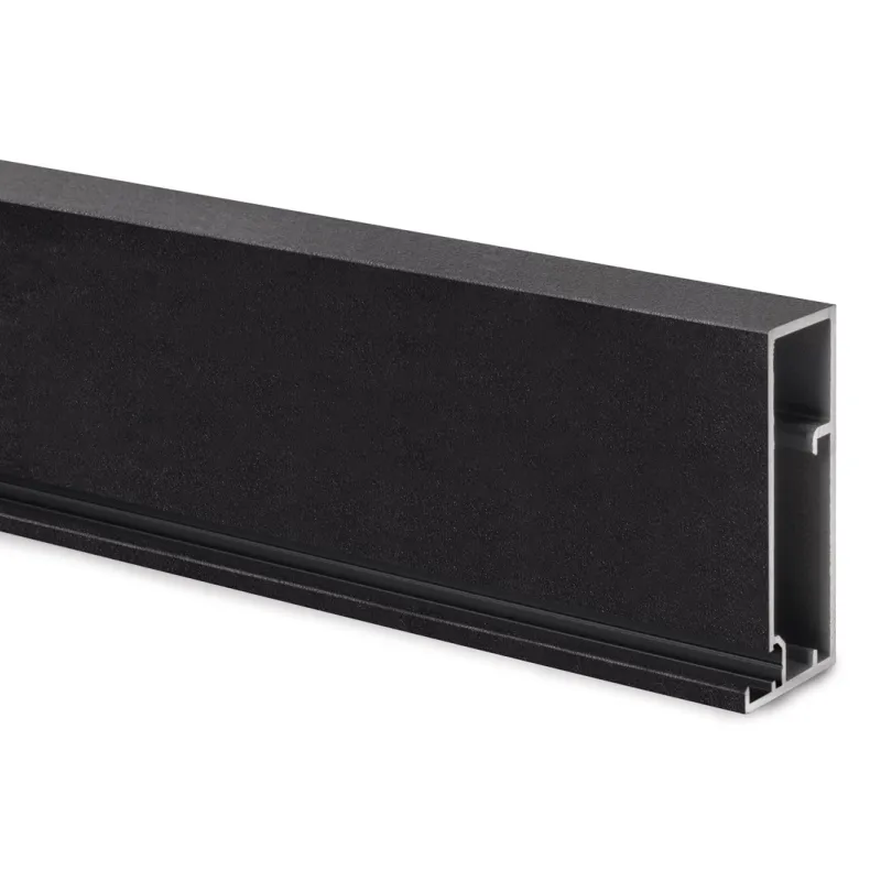 Profil pour porte en aluminium PLUS 11 / Noir texturé