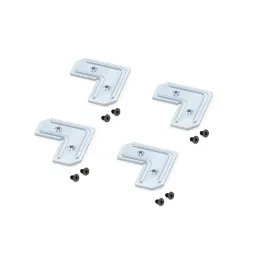 Kit d’équerres pour profilé PLUS 4 et PLUS 11 / Vis noires