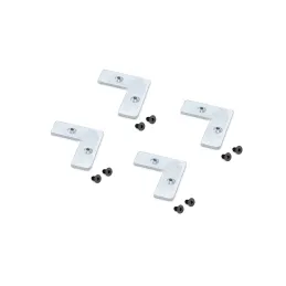 Kit d’équerres pour profilé PLUS 7 / Vis noires