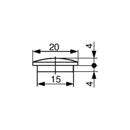 Cache en bois pour trou D15 – 100 pcs / Épicéa brut