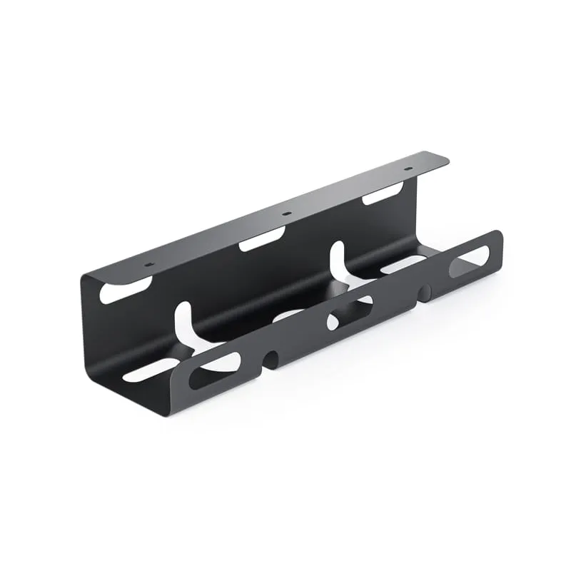 Support de câbles sous bureau AURO 420 mm / Noir mat