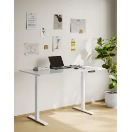 Structure de bureau réglable en hauteur MAROL Manual / Blanc