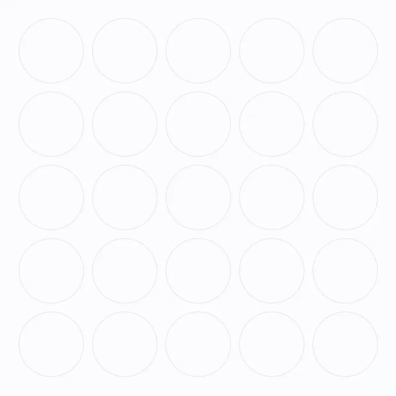 Cache autocollant / Perle blanche 100