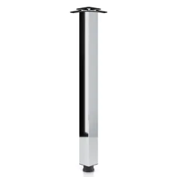 Pied de table MODERNA 60x60 / Chrome brillant