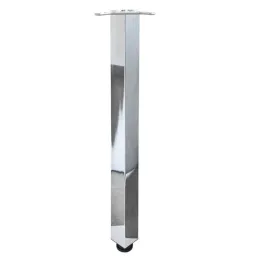 Pied de table MODERNA 60x60 / Chrome brillant